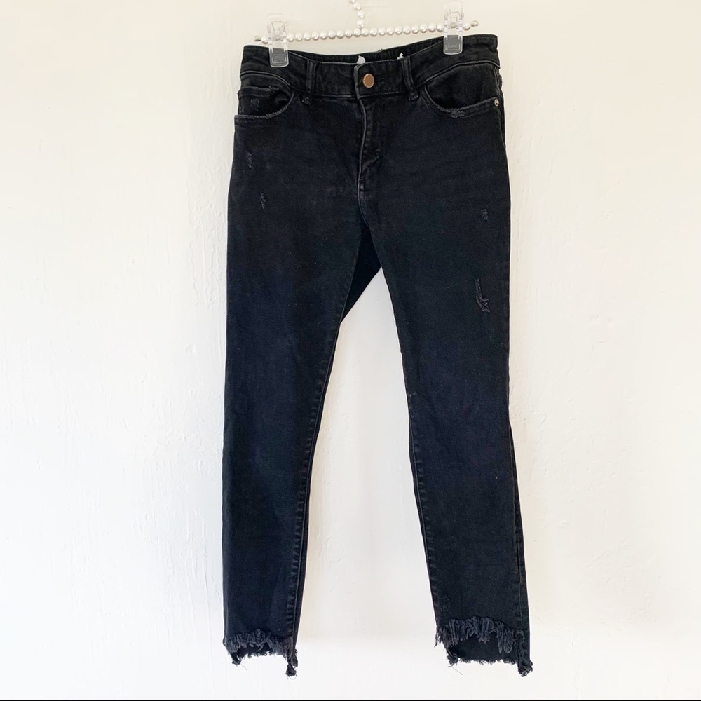 DL1961 Florence Instasculpt Cropped Jeans Black